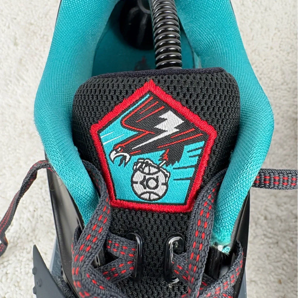 Nike KD7 “Thunderbolt” Basketball Shoes-Size: 11-Colorway: Charcoal, Gray, Red